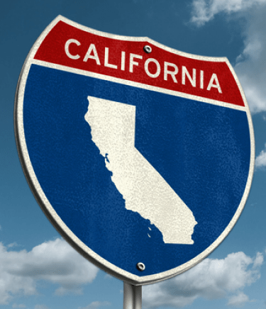 California road sign